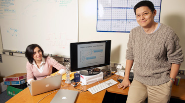 photo of Prof. Zhao with postdoc, Dr. Alessandra Sala