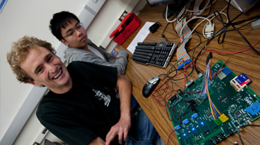 photo of Jason Oberg in lab